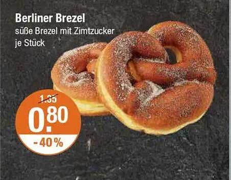 Berliner Brezel - süße Brezel mit Zimt-Zucker je Stück