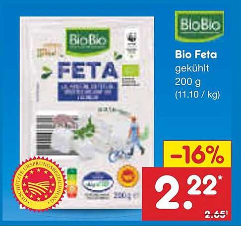 Bio Feta gekühlt 200 g