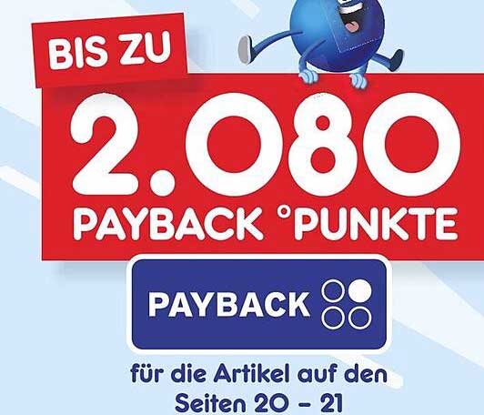 Bis zu 2.080 PAYBACK Punkte