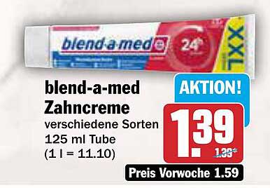 blend-a-med Zahnpasta 125 ml Tube - verschiedene Sorten