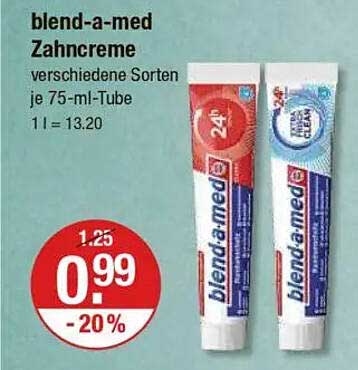 blend-a-med Zahnpasta verschiedene Sorten je 75-ml-Tube