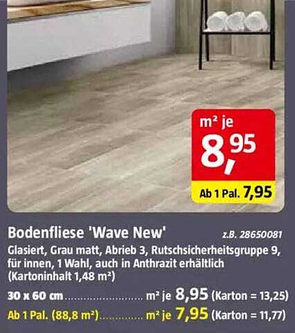 Bodenfliese 'Wave New'