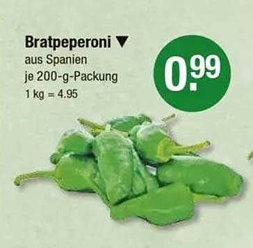 Bratpeperoni aus Spanien je 200-g-Packung