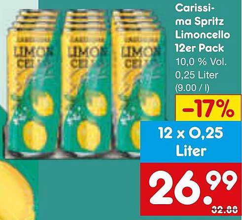 Carissimia Spritz Limoncello 12er Pack