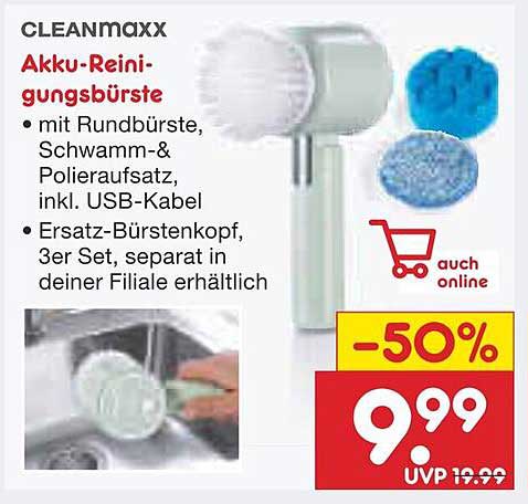 CLEANMAXX Akku-Reinigungsbürste