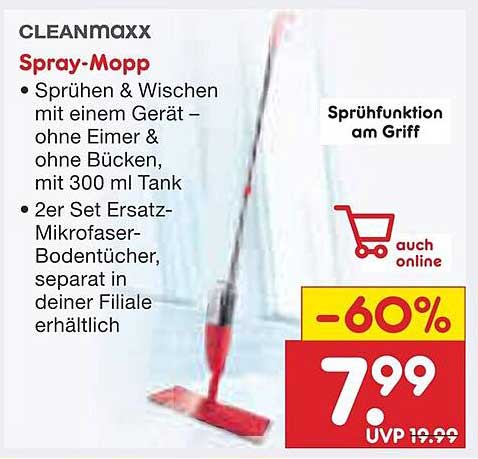 CLEANMAXX Spray-Mopp