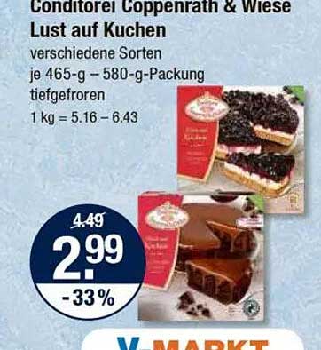 Conditorei Coppenrath & Wiese Lust auf Kuchen - verschiedene Sorten