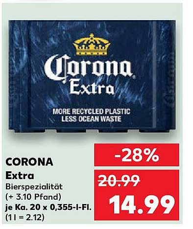CORONA Extra Bierspezialität 20x0,355l