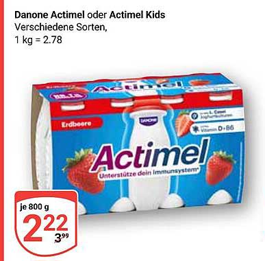 Danone Actimel oder Actimel Kids, 800 g