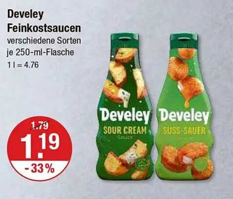 Develey Feinkostsaucen verschiedene Sorten je 250-ml-Flasche