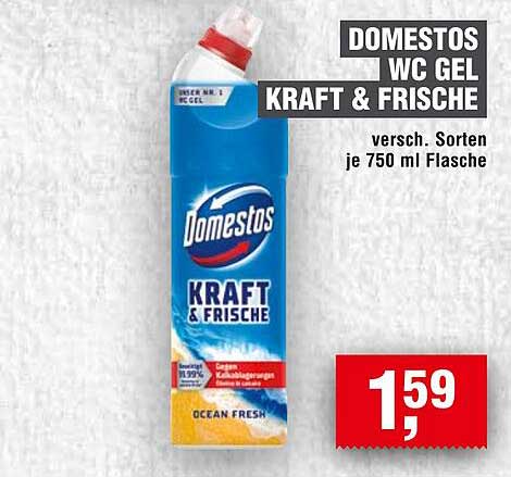 DOMESTOS WC GEL KRAFT & FRISCHE 750 ml