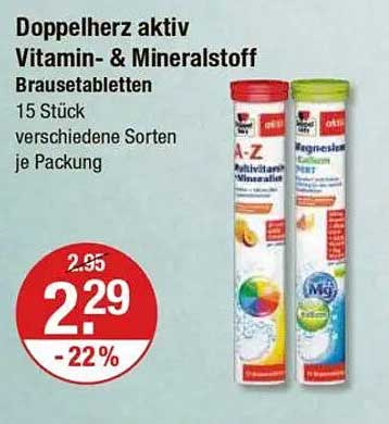 Doppelherz aktiv Vitamin- & Mineralstoff Brausetabletten