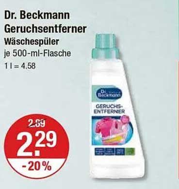 Dr. Beckmann Geruchsentferner Wäschespüler 500 ml - 20% reduziert!