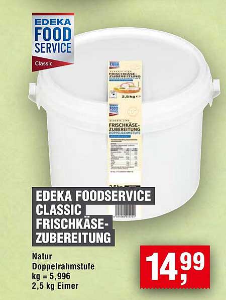 EDEKA FOOD SERVICE CLASSIC FRISCHKÄSE-ZUBEREITUNG 2,5 KG EIMER