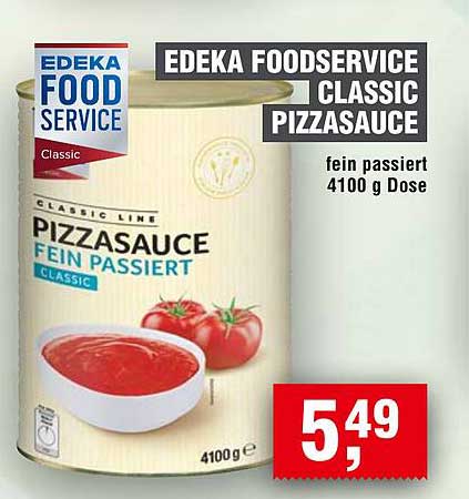 EDEKA Foodservice Classic Pizzasauce 4100 g Dose