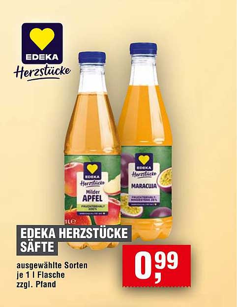 EDEKA Herzstücke Säfte 1 l - Ausgewählte Sorten