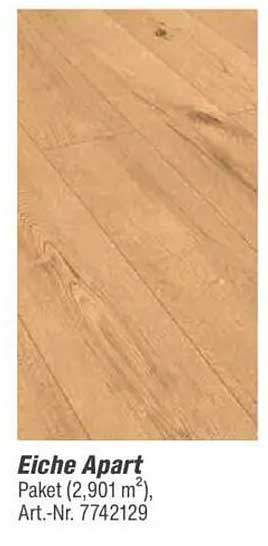 Eiche Apart Paket (2,901 m²), Art.-Nr. 7742129