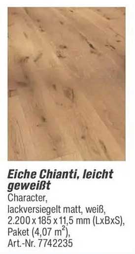 Eiche Chianti, leicht geweißt