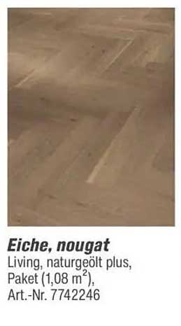 Eiche, nougat - Living, naturgeölt plus, Paket (1,08 m²), Art.-Nr. 7742246