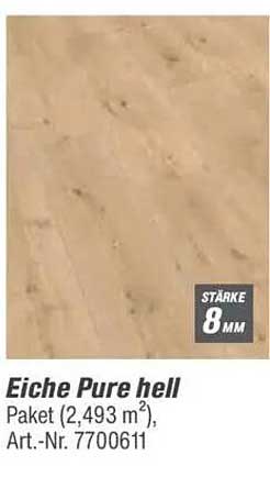 Eiche Pure hell Paket (2,493 m²), Art.-Nr. 7700611