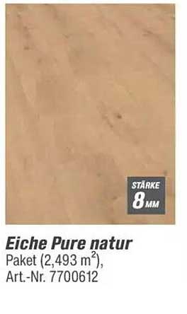 Eiche Pure natur - Paket (2,493 m²), Art.-Nr. 7700612