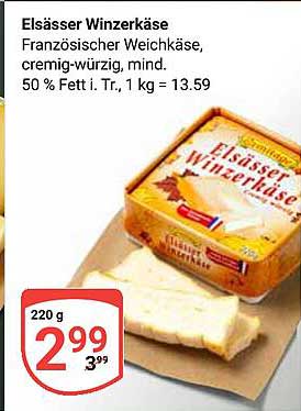 Elsässer Winzerkäse 220 g