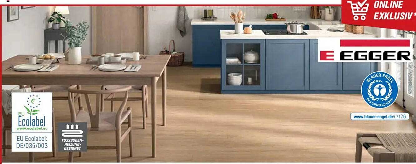 Energiesparender Laminatboden von Egger