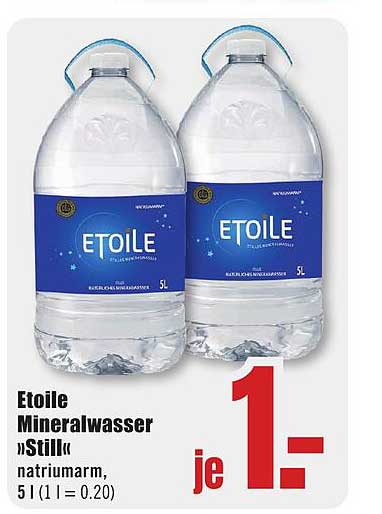 Etoile Mineralwasser "Still" 5L