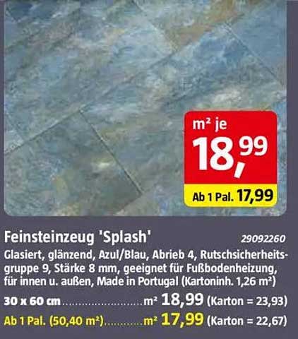 Feinsteinzeug 'Splash'