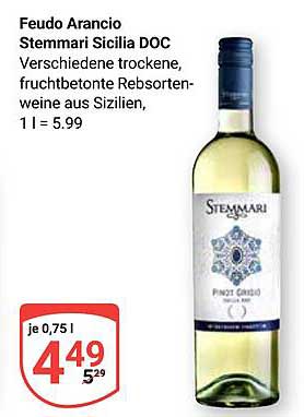Feudo Arancio Stemmari Sicilia DOC - Pinot Grigio