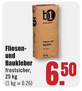 Fliesen- und Baukleber frostsicher, 25 kg