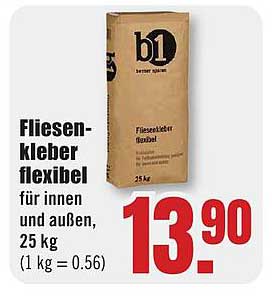 Fliesenkleber flexibel für innen und außen, 25 kg