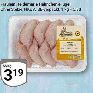 Fräulein Heidemarie Hähnchen-Flügel