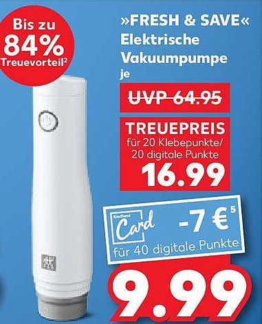 »FRESH & SAVE« Elektrische Vakuumpumpe