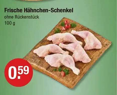 Frische Hähnchen-Schenkel ohne Rückenstück