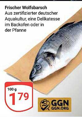 Frischer Wolfsbarsch aus zertifizierter deutscher Aquakultur