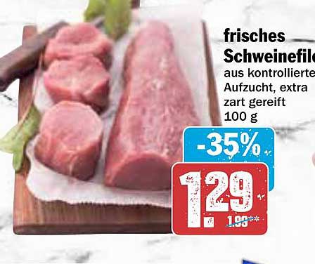 frisches Schweinefilet aus kontrollierter Aufzucht, extra zart gereift