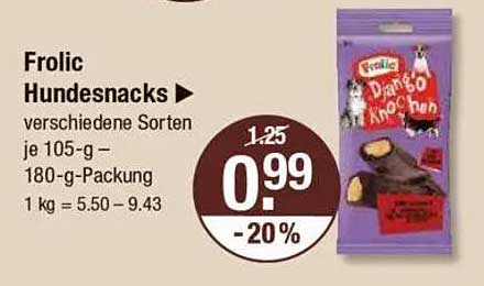 Frolic Hundesnacks - verschiedene Sorten