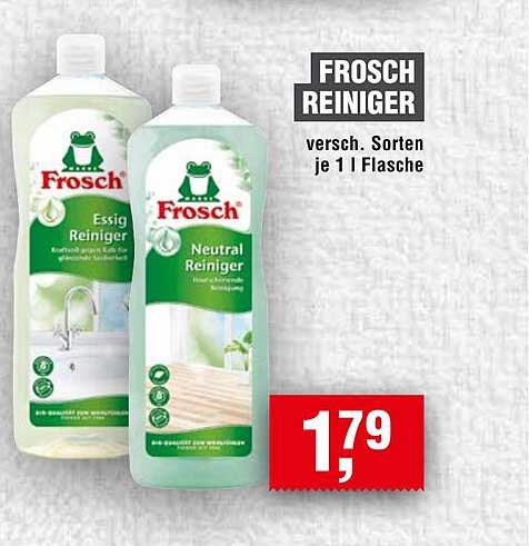 Frosch Reiniger - Essig und Neutral Reiniger 1 L