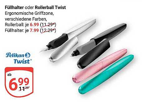Füllhalter oder Rollerball Twist
