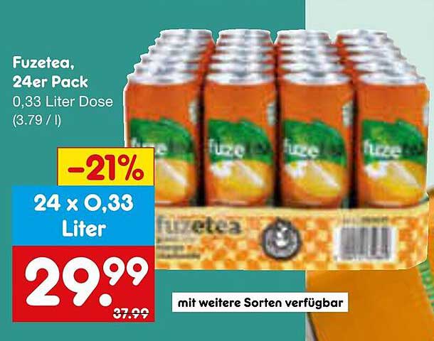 Fuzetea, 24er Pack, 0,33 Liter Dose