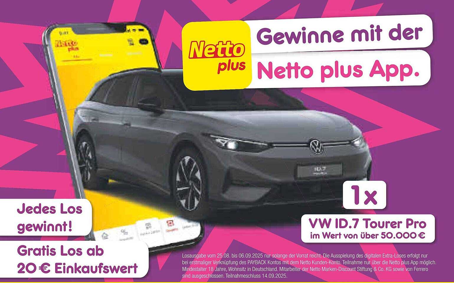Gewinne einen VW ID.7 Tourer Pro im Wert von über 50.000 €!