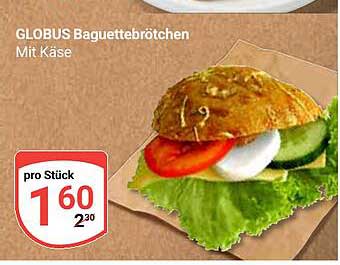 GLOBUS Baguettebrötchen mit Käse