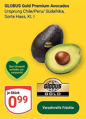 GLOBUS Gold Premium Avocados - Verzehrreife Früchte
