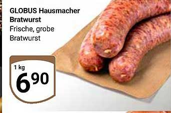 GLOBUS Hausmacher Bratwurst - Frische, große Bratwurst