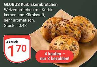 GLOBUS Kürbiskernbrötchen