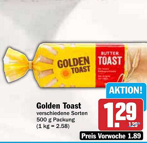 Golden Toast verschiedene Sorten 500 g