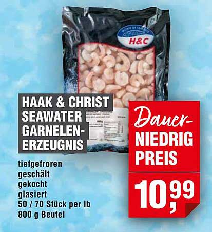 HAAK & CHRIST SEAWATER GARNELEN-ERZEUGNIS