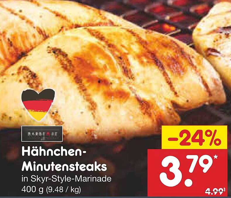 Hähnchen-Minutensteaks in Skyr-Style-Marinade