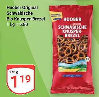 Huober Original Schwäbische Bio Knusper-Brezel